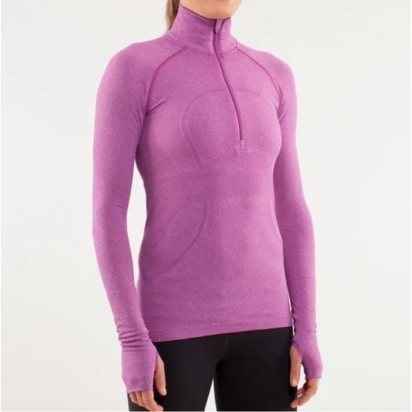 lululemon athletica Sweaters - Lululemon Tun Swiftly Half Zip Ultraviolet Sweater  (Size 6)